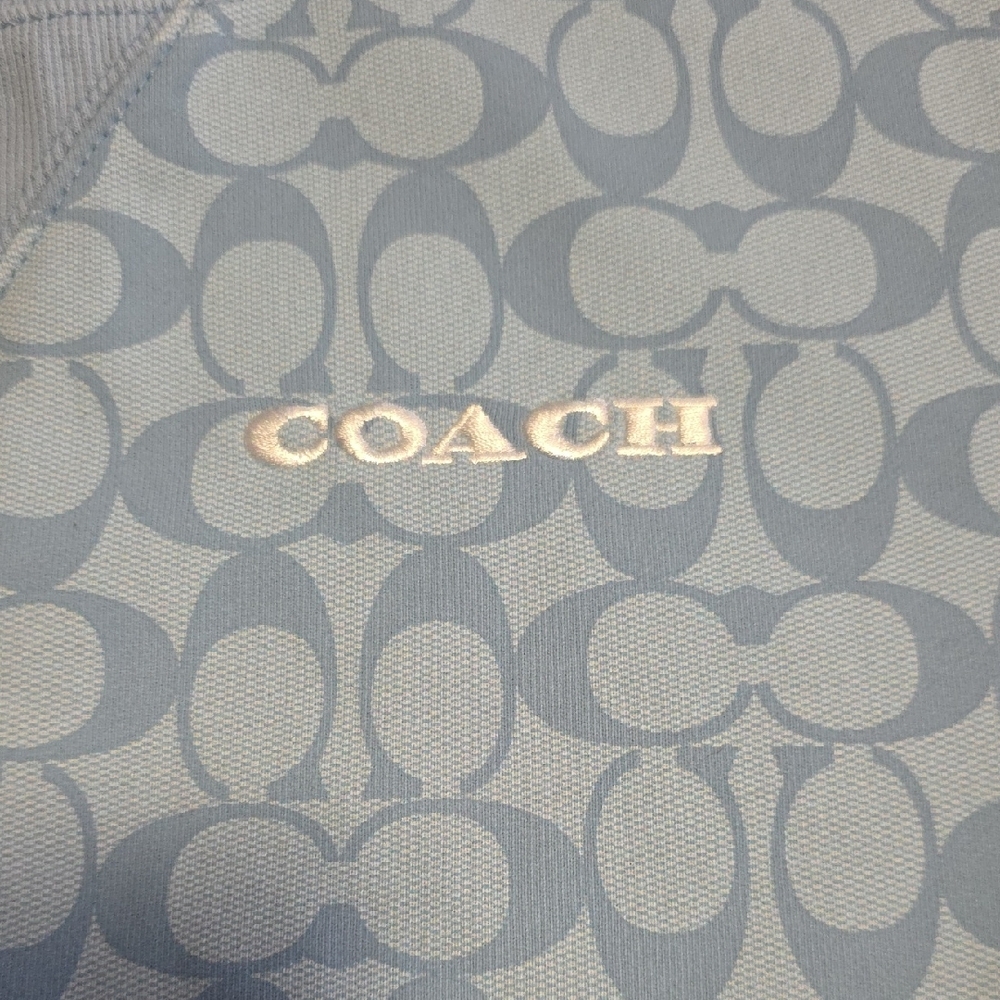 Coach Sweatshirt in Soft Blue - Picture 2 of 14